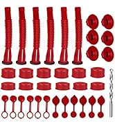 NOEAIKE Gas Can Spout Replacement,6-Pack Gas Can Nozzle Old Style with Flexible Hose for Most 1/2...