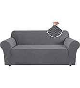 H.VERSAILTEX Stretch Sofa Covers for 3 Cushion Couch Covers Sofa Slipcovers for Living Room Featu...