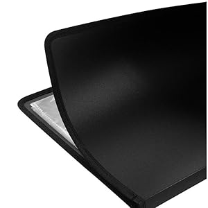 binder with plastic sleeve