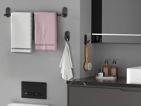WZRUA Adhesive Towel Hooks for Bathroom