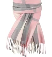 Trifabricy Winter Scarfs for Women, Cashmere Feel Plaid Scarf, Long Blanket Scarf, Winter/Fall Pa...