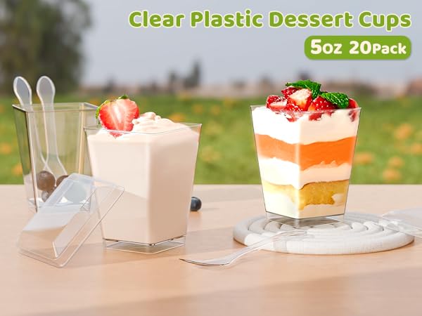 Plastic Dessert Cups