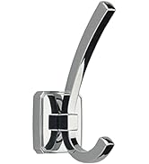 TUNNY 5 Pack Square Base Wall Hanging Coat Hook - Chrome Coat Hook, for Entry Shoe Cabinet, Wardr...