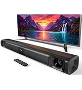 WebsLand Sound Bar for Smart TV, 80W Surround Sound System, 2-in-1 Detachable Design, 2.0 Channel...