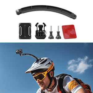 Helmet extension selfie arm kit
