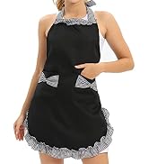Will Well Cute Retro Vintage Apron for Women with Pockets, Gifts for women