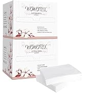 WOWOTEX 100% Cotton Disposable Face Towel 100Count/2Box