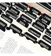 Bible Tabs for Men Black, 90Pcs Large Print Catholic Bible Accessories Bookmarks Index Tabs Study...