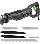 GALAX PRO 120V Reciprocating Saw, 6.0 Amp Corded Electric, for DIY & Contractor Cutting Wood/Meta...