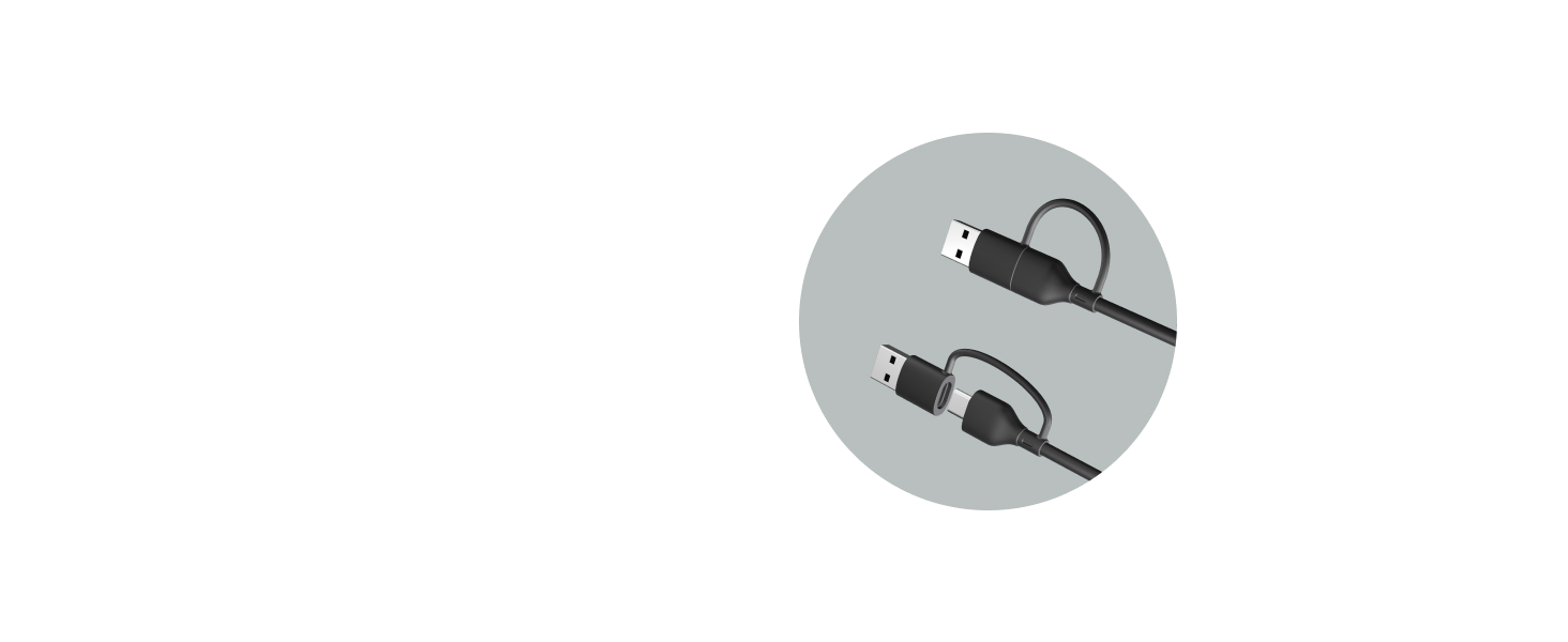USB-A to USB-C adapter included, USB-C compatible speaker