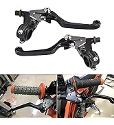 NICECNC 1 pair Shorty Brake Clutch Lever Universal Compatible with Honda Kawasaki Suzuki Yamaha,A...