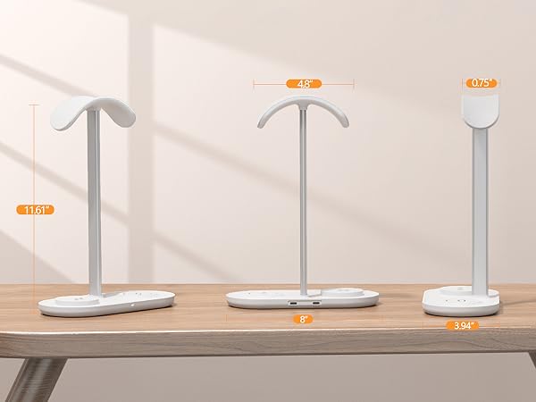 headphone stand with wireless charger