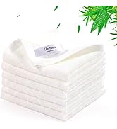 JEFFSUN Natural Bamboo Baby Washcloths, Heavenly Soft Wash Cloths for Washing Face and Body, Supe...