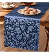 Smiry Rectangle Waterproof Heavy Duty Vinyl Table Runners 12 x 72 Inch | Wipeable Washable Table ...