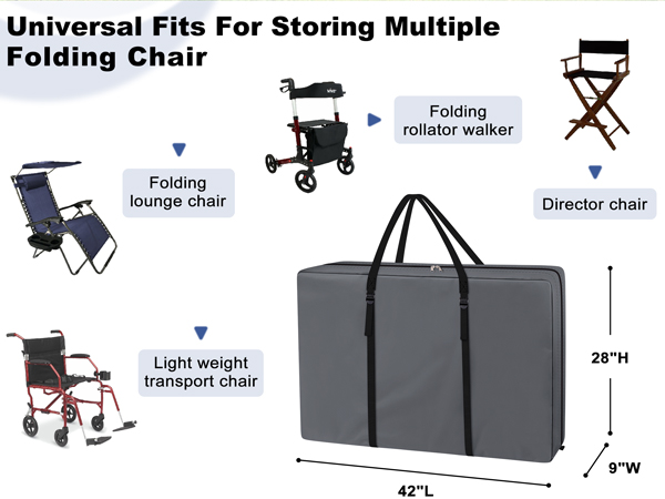 folding chair bag size