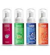 Fluoride Free Foam Kids Toothpaste - ELOTAME Toddler Natural Whitening Toothpaste with Mix Mint F...