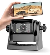 EWAY Strong Magnetic Wireless Backup Camera for iPhone Android, WiFi Hitch Camera Rechargeable Ba...