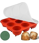 Wilewir 9-Cavity Silicone Frozen Dog Treat Mold with Lid for Woof Pupsicle & Power Chewer Pupsicl...