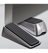 Wedge Door Stoppers for Bottom of Door: 2 Pack Heavy Duty Door Holder Metal & Rubber Door Stop, A...