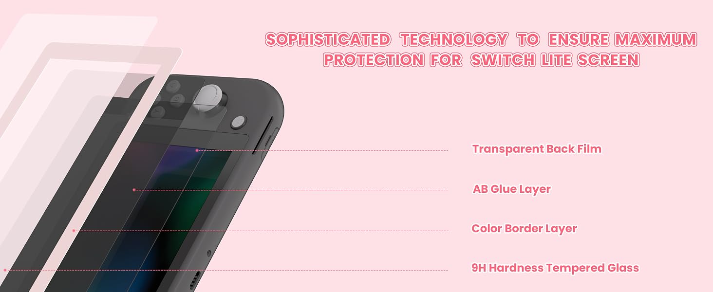 Tempered Glass Screen Protector for Nintendo Switch Lite