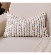 KOOLIFE Boho Lumbar Pillow Cover 12x20 Inch Pack of 1 Farmhouse Rectangle Decorative Couch Throw ...