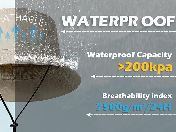 waterproof bucket hat