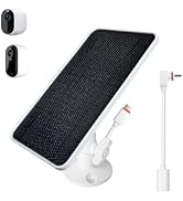 JJMASEE Solar Panel for Arlo Essential 2K/2K XL (2nd/3rd Gen), Arlo Pro 6th Gen, Essential/XL Spo...