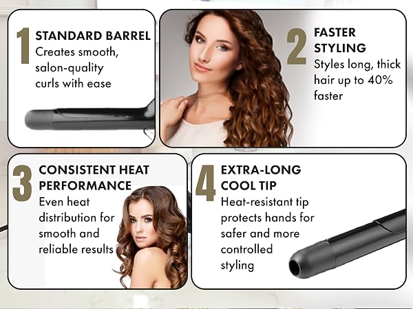 Short Barrel Curling Iron Hair Curler