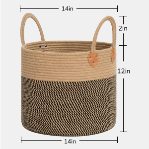 CHICVITA Large Jute Basket