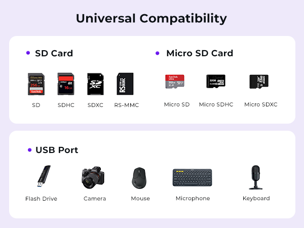 USB C to SD Card Reader
