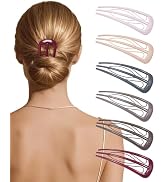 6 PCS French Hair Pins for Women, U-Shaped Hair Forks Stick for Bun Updo Chignons & French Twists...