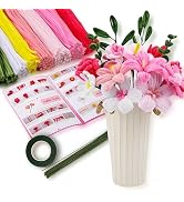 HUEYTON 550Pcs Pipe Cleaners Pink Flower Bouquet Craft Kit, Assorted Pink Chenille Stems for DIY ...