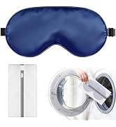 Silk Sleep Mask for Sleeping, Blackout Eye Mask with Adjustable Strap, Lightweight & Comfortable ...