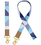 Pack of 2 Wrist and Neck Lanyards for ID Badges, EcoVision Wristlet Keychain Holder Car Key Lanya...