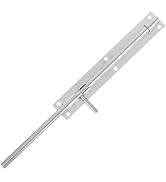 DOITOOL 15 Inch Cane Bolt Gate Drop Rod, Heavy Duty Gate Hardware, Door Stopper Ground Latch for ...