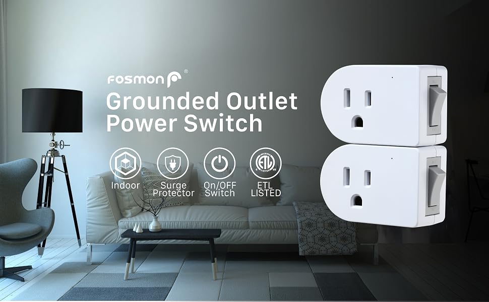 grounded outlet power switch