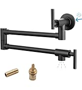 Havin Brass Pot Filler,Wall Mount Commercial Pot Filler Faucet,Brass Copper Material Kitchen Fold...