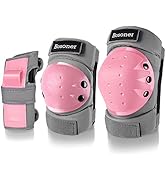 BOSONER Adult/Child Knee Pads Elbow Pads Guards Protective Gear Set for Cycling Bike Skateboardin...