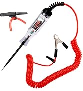 Test Light Automotive, 5-90V Digital LED Circuit Tester with Voltage Display, Bidirectional Circu...
