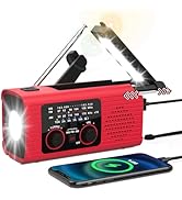 NITIGO Emergency Weather Radio, 4000mAh NOAA Weather Alert Radio Solar Charging, Hand Crank & USB...