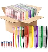 Disposable Toothbrushes with Toothpaste and Comb in Bulk, Soft Bristle Travel Size Individually W...