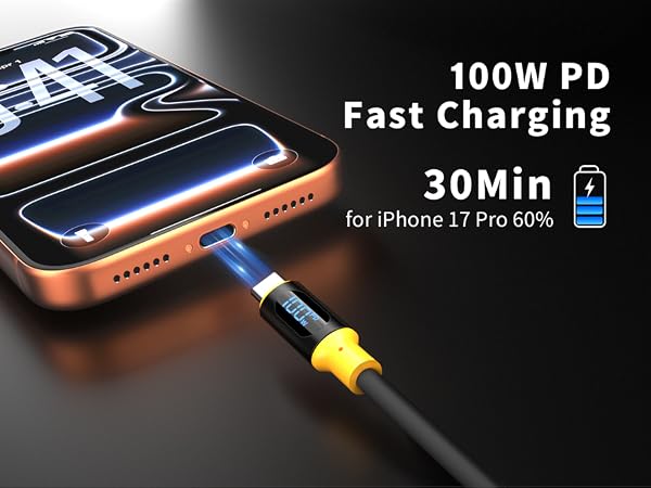 100W PD USB C Fast Charging Cable