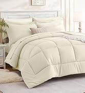 FreshCulture Twin XL Comforter Set, 5 Pieces Bed in a Bag for All Season, Twin XL Size Bedding Se...