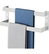 Alise Double-Layer Towel Bar, Brushed Nickel Towel Racks for Bathroom Wall Mounted, Stainless Ste...