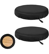 ydzqdxzz 2 Pcs Bar Stool Covers, Soft Round High Elastic Bar Stool Cushion, Machine Washable, Fit...