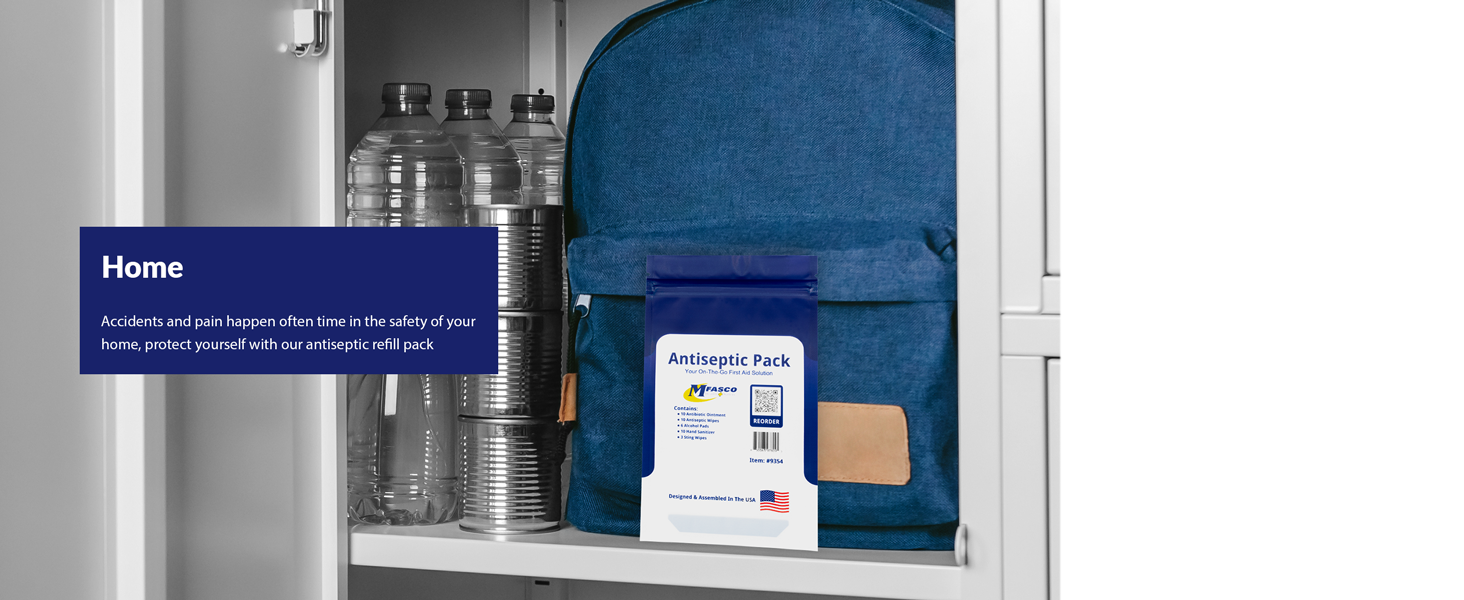 home backpack accident protection safety antiseptic water closet bathroom