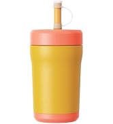 Sursip Toddler Stainless Steel Sippy Cup, Spill Proof 12 oz Kids Insulated Tumbler with Straw and...