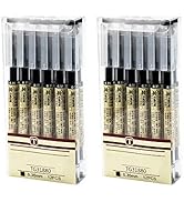 AUHOKY 24Pcs 0.35 mm Black Gel Ink Pens, Extra-Fine Ballpoint Pen, Quick-Drying point Rolling Bal...