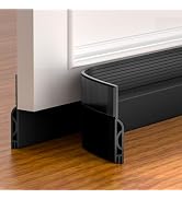 Pundin Door Draft Stopper,Adjustable Door Sweep for Bottom of Door,Silicone Weather Stripping Doo...