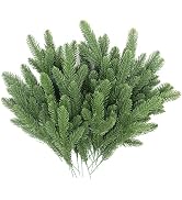Hananona 50 Pcs Artificial Pine Branches Green Plants Pine Needles DIY Accessories for Garland Wr...